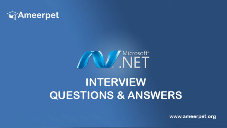  .Net Interview Questions & Answers