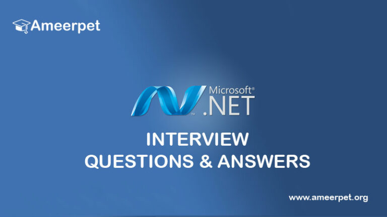 .Net Interview Questions and Answers 